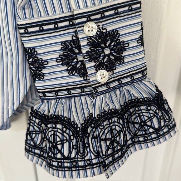 NWT Tory Burch ombré striped shirt - Picture 3 of 7